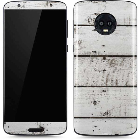 Weathered Wood Moto G6 Skin