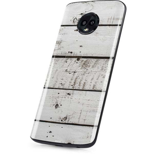 Weathered Wood Moto G6 Skin