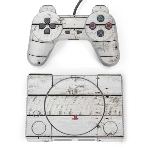 Weathered Wood PlayStation Classic Bundle Skin