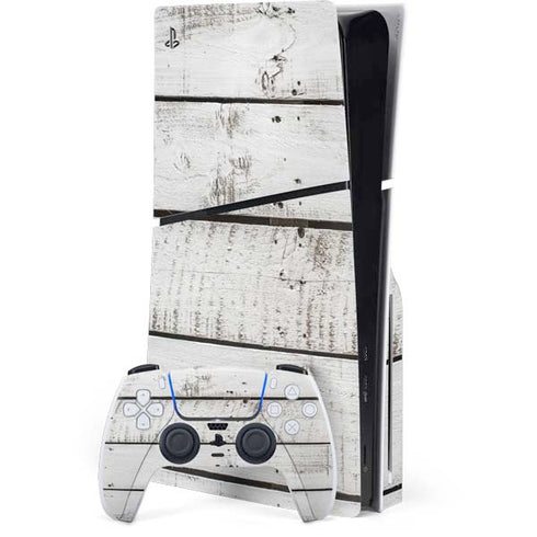 Weathered Wood PS5 Slim Disk Bundle Skin
