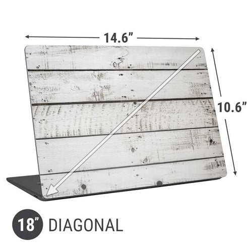 Weathered Wood Universal Laptop 18in (14.6 x 10.6in) Skin