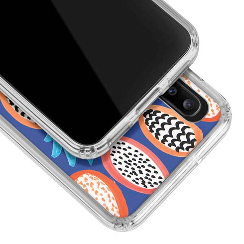 Bouffants and Broken Hearts Weird Fruits Galaxy A30 Clear Case