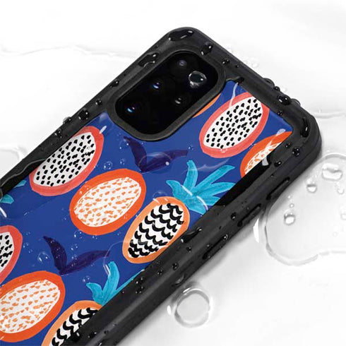 Bouffants and Broken Hearts Weird Fruits Galaxy S20 Plus Waterproof Case