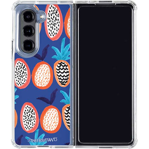 Bouffants and Broken Hearts Weird Fruits Galaxy Z Fold5 5G Clear Case