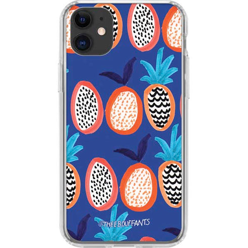 Bouffants and Broken Hearts Weird Fruits iPhone 11 Clear Case