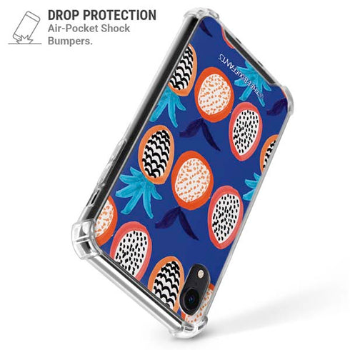 Bouffants and Broken Hearts Weird Fruits iPhone XR Clear Case