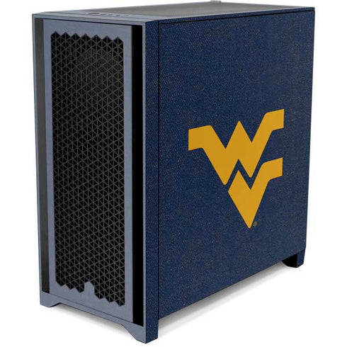 West Virginia University Basketball Corsair 4000D Tempered Glass Mid-Tower ATX Case Skin