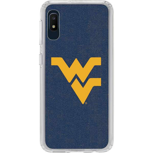 West Virginia University Basketball Galaxy A10e Clear Case