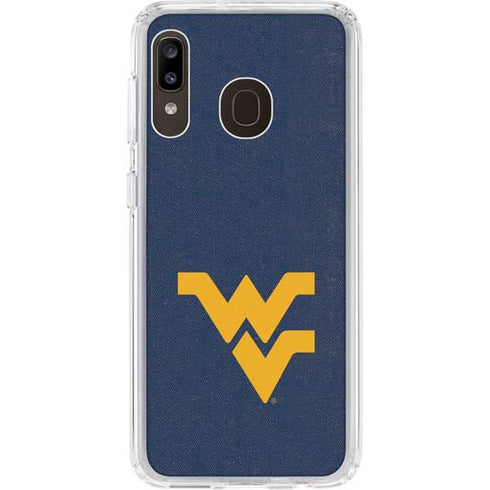 West Virginia University Basketball Galaxy A20 Clear Case