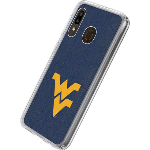 West Virginia University Basketball Galaxy A20 Clear Case
