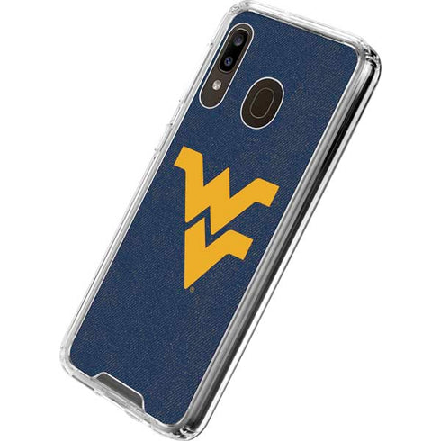West Virginia University Basketball Galaxy A30 Clear Case