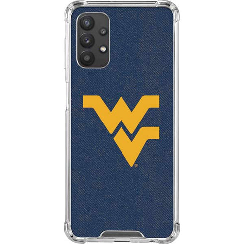 West Virginia University Basketball Galaxy A32 5G Clear Case
