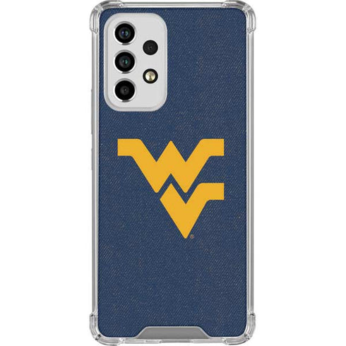 West Virginia University Basketball Galaxy A53 5G Clear Case
