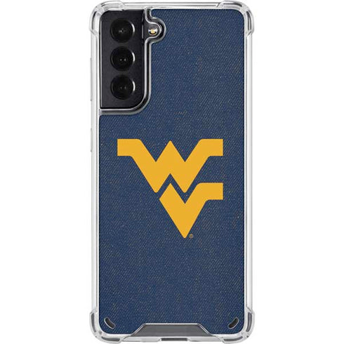 West Virginia University Basketball Galaxy S21 5G Clear Case