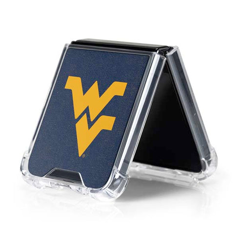 West Virginia University Basketball Galaxy Z Flip5 5G Clear Case