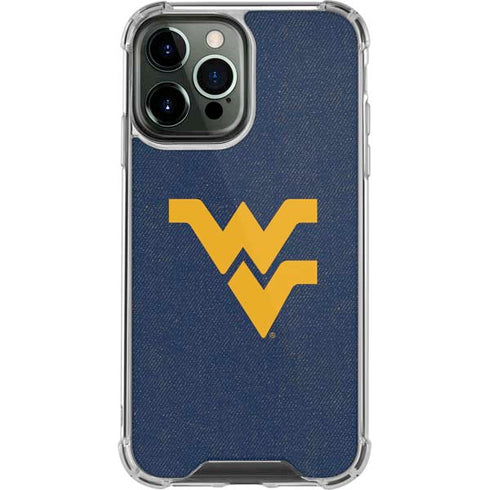West Virginia University Basketball iPhone 13 Pro Max Clear Case