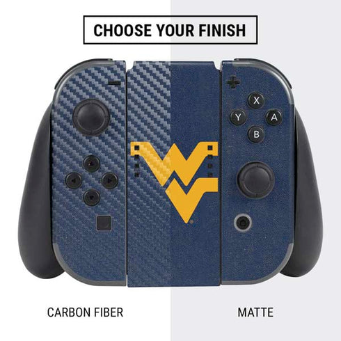 West Virginia University Basketball Nintendo Switch Bundle Skin