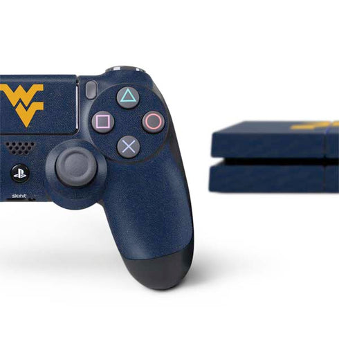 West Virginia University Basketball PS4 Console and Controller Bundle Skin