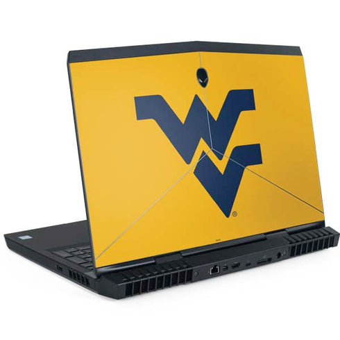 West Virginia University Yellow Background Dell Alienware Skin