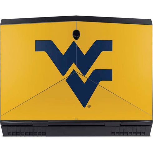 West Virginia University Yellow Background Dell Alienware Skin