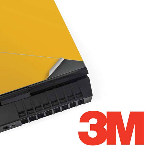 West Virginia University Yellow Background Dell Alienware Skin