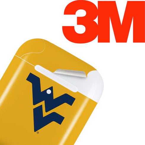 West Virginia University Yellow Background Apple AirPods Skin