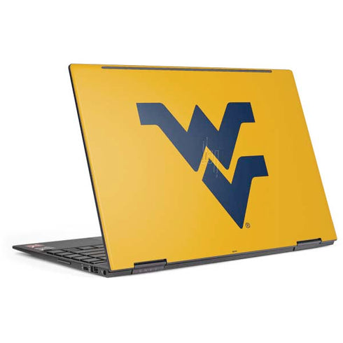 West Virginia University Yellow Background HP Envy Skin