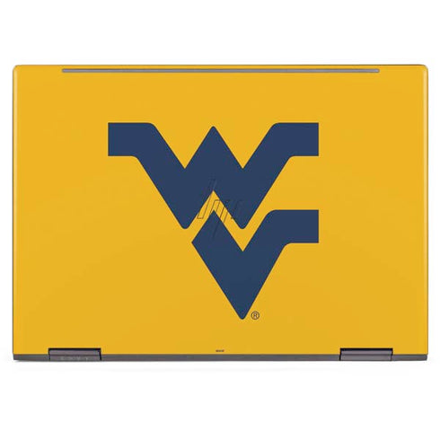 West Virginia University Yellow Background HP Envy Skin