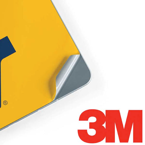 West Virginia University Yellow Background Galaxy Book 12in Skin