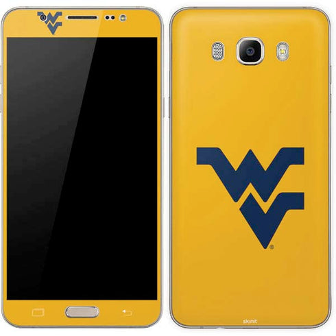West Virginia University Yellow Background Galaxy J7 Skin