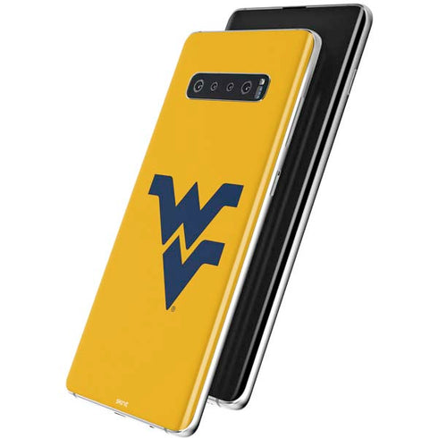 West Virginia University Yellow Background Galaxy S10 Skin