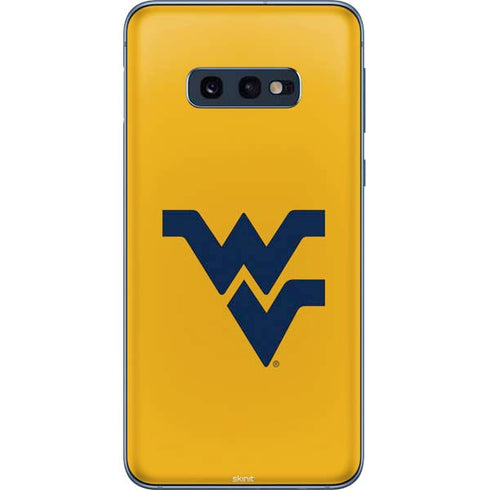 West Virginia University Yellow Background Galaxy S10e Skin