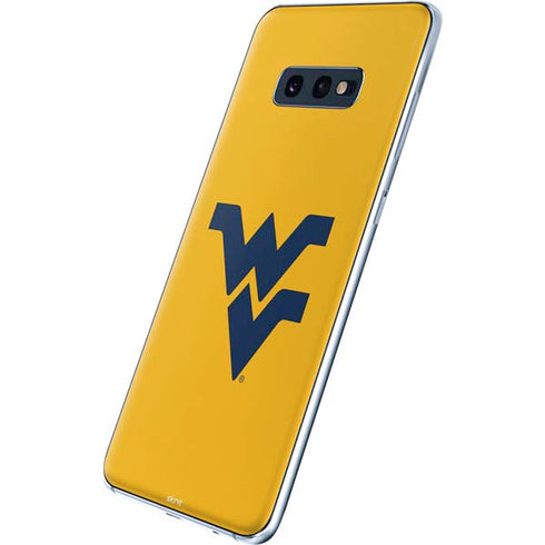 West Virginia University Yellow Background Galaxy S10e Skin