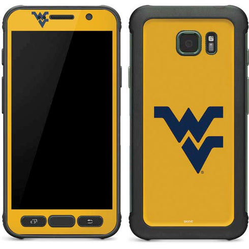West Virginia University Yellow Background Galaxy S7 Active Skin