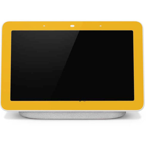 West Virginia University Yellow Background Google Home Hub Skin