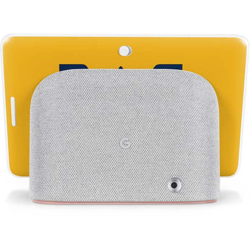 West Virginia University Yellow Background Google Home Hub Skin