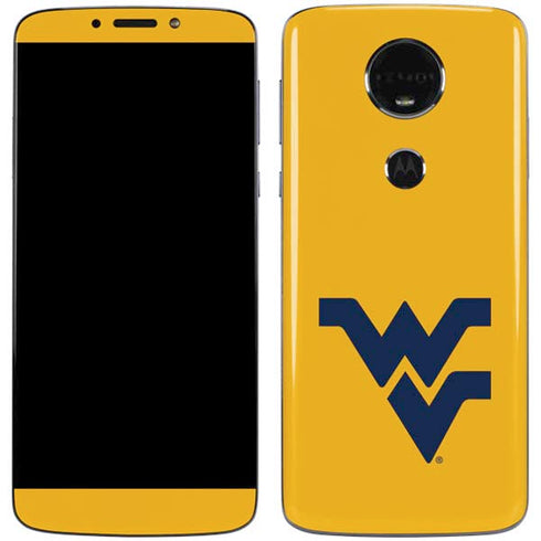 West Virginia University Yellow Background Moto E5 Plus Skin
