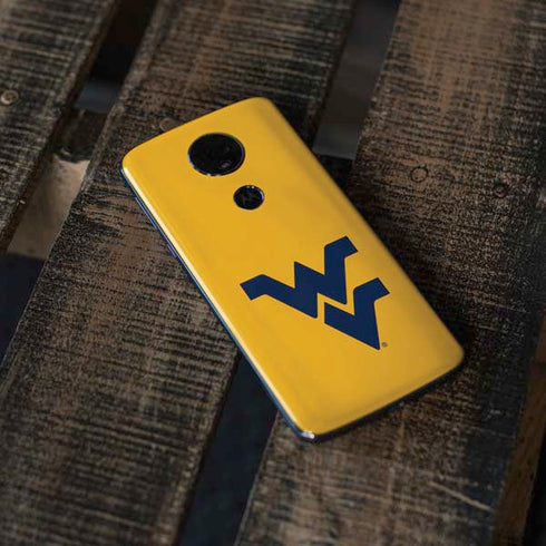 West Virginia University Yellow Background Moto E5 Plus Skin