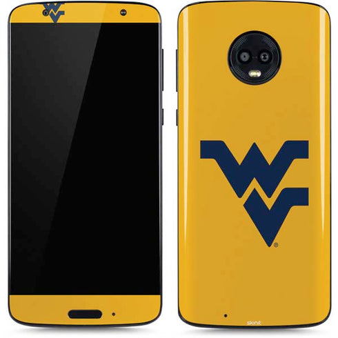 West Virginia University Yellow Background Moto G6 Skin
