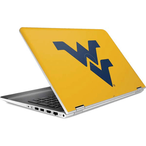 West Virginia University Yellow Background HP Pavilion Skin