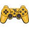 West Virginia University Yellow Background PS3 Dual Shock wireless controller Skin