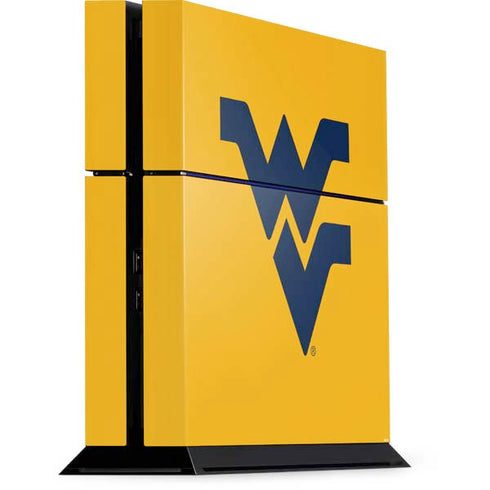 West Virginia University Yellow Background PS4 Console Skin