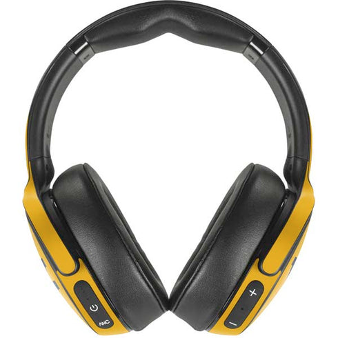 West Virginia University Yellow Background Skullcandy Venue Skin