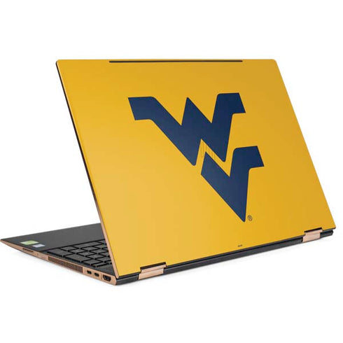 West Virginia University Yellow Background HP Spectre Skin