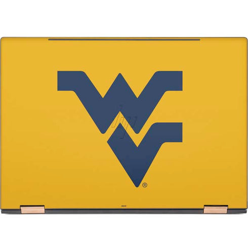 West Virginia University Yellow Background HP Spectre Skin