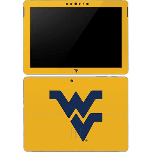 West Virginia University Yellow Background Surface Go Skin