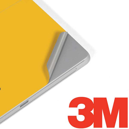 West Virginia University Yellow Background Surface Go Skin