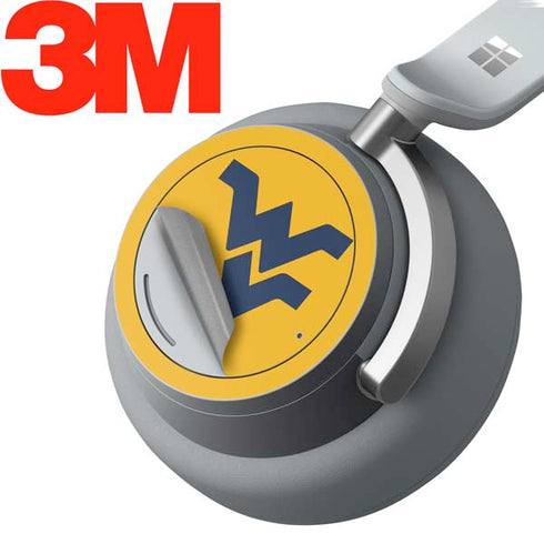 West Virginia University Yellow Background Surface Headphones Skin
