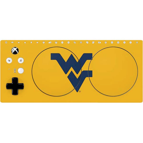 West Virginia University Yellow Background Xbox Adaptive Controller Skin