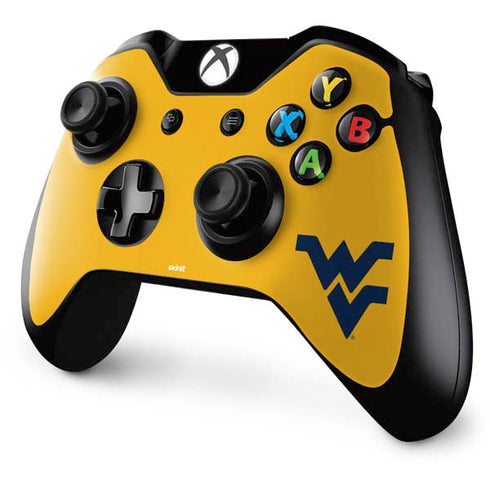 West Virginia University Yellow Background Xbox One Controller Skin